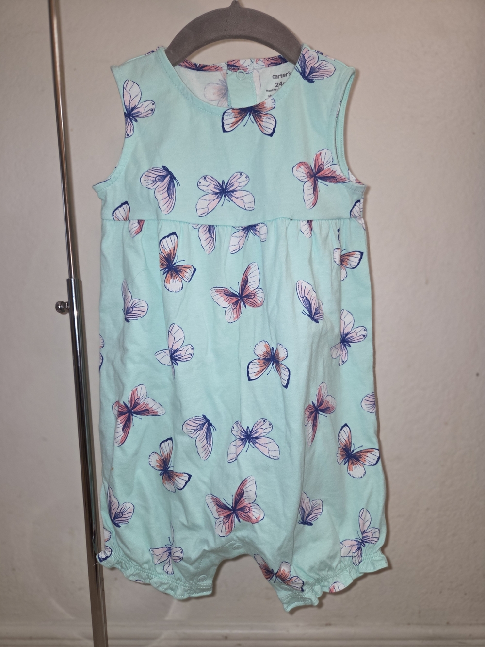 Carter’s Mint Green Butterfly Romper